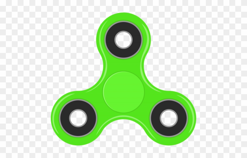 Spinner Green Png Clip Art - Fidget Spinner Neon Green #443836