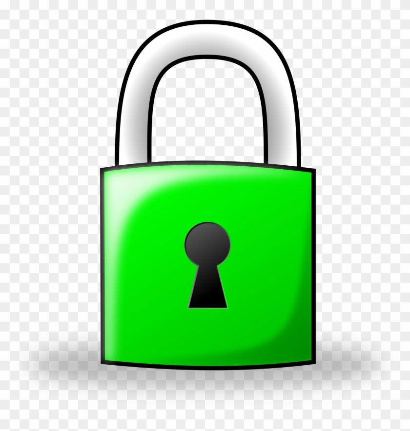 Clip Art Padlock Medium Size - Lock Clipart #443875