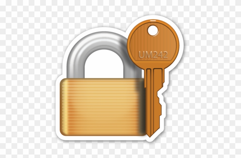 Lock Clipart Closed Lock - Lock And Key Emoji #443903