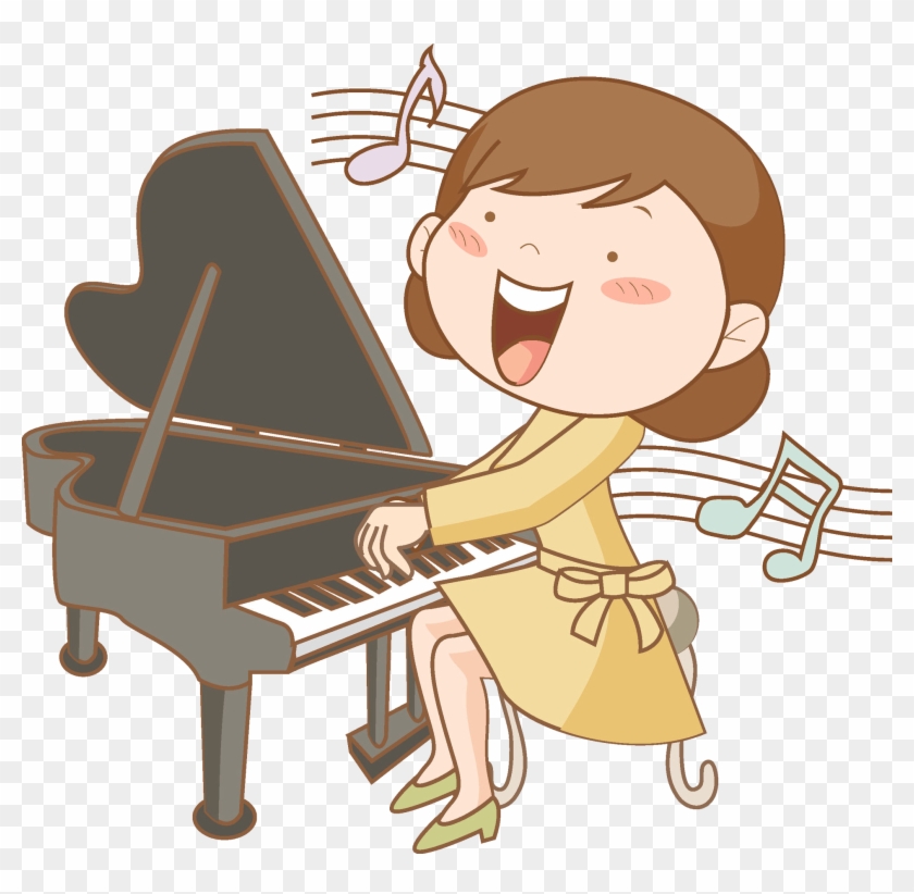 Cartoon Drawing Piano Clip Art - Clip Art #443909