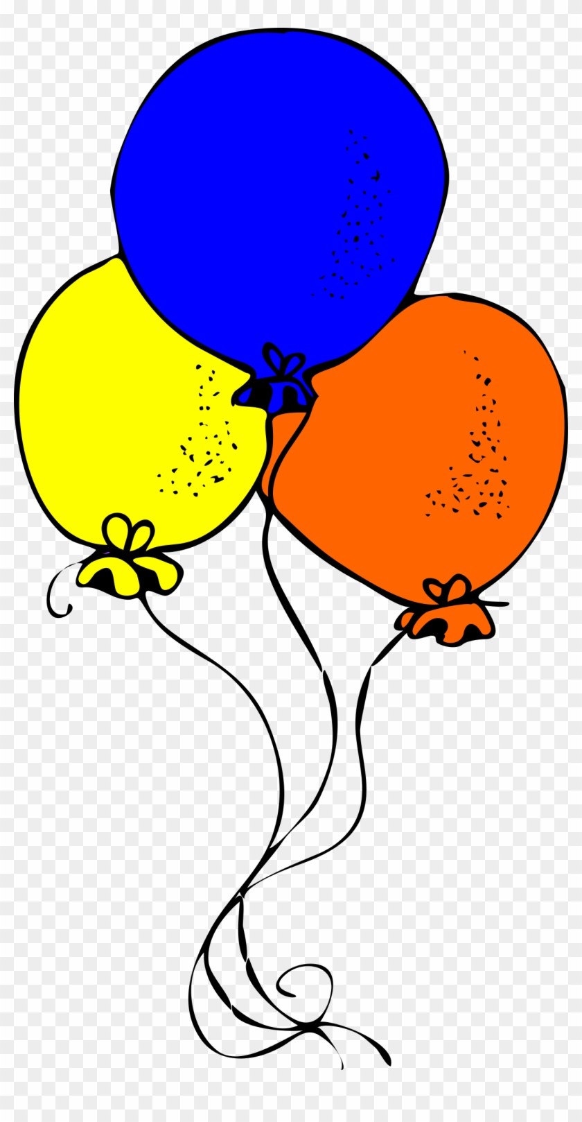 Big Image - Balloons Blue Orange And Yellow #443911