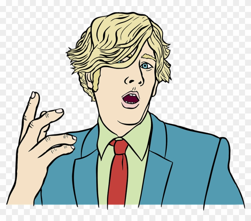 Cartoon People Talking - Man Talking Clip Art #443966