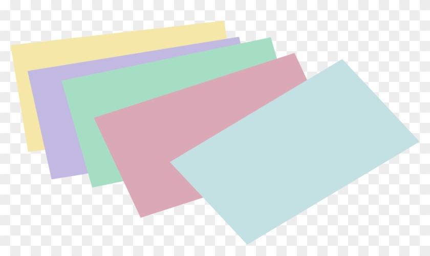 Of Unlined Colored Index Cards - Color Memo Paper Png #443981