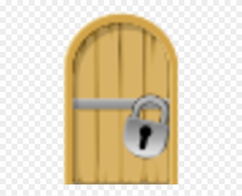 Locked Wording Clipart - Locked Door Pixel #444003