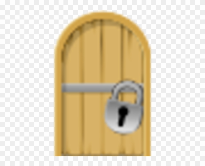 Locked Wording Clipart - Locked Door Pixel #444003