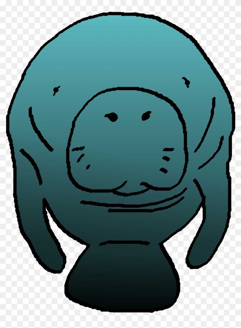 Manatee - Clipart - - Manatee Clipart #444011