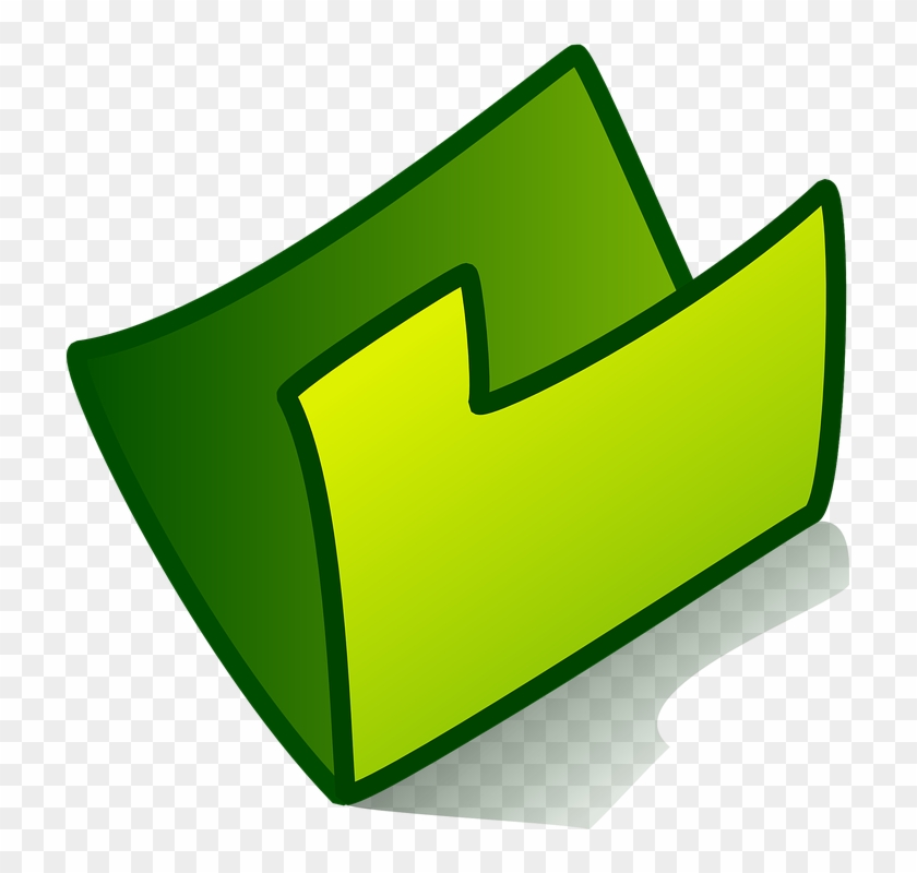Green Lock Cliparts 9, Buy Clip Art - Icon Folder Vector Png #444070