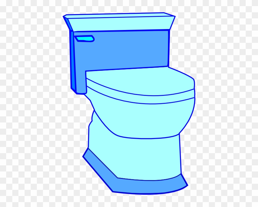 Blue Toilet Clip Art At Clker - Free Toilet Clip Art #444099