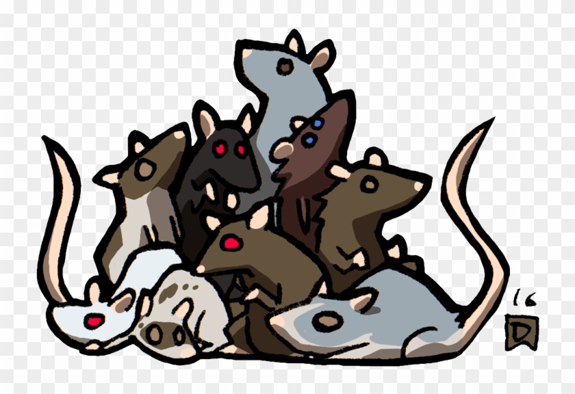Swarm Of Rats - Cartoon #444120