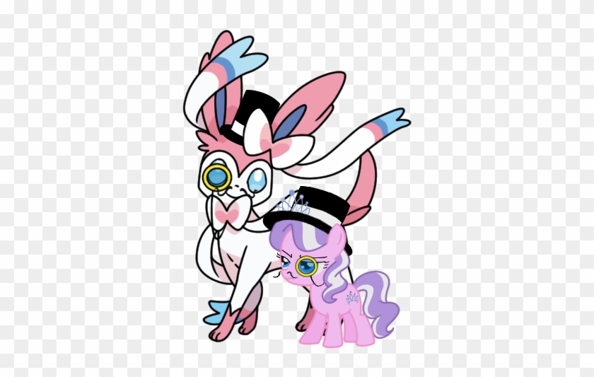 Drlonepony 6 1 Sylveon And Diamond Tiara Go British - Draw Sylveon Pokemon #444205