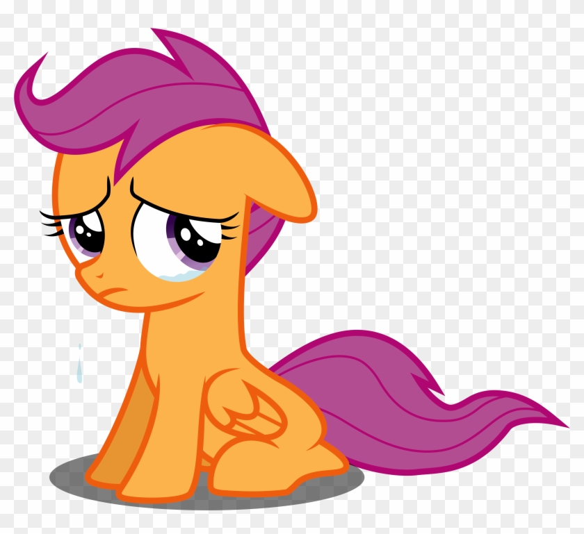 Scootaloo Crying By Liamwhite1 - Sad Scootaloo #444209