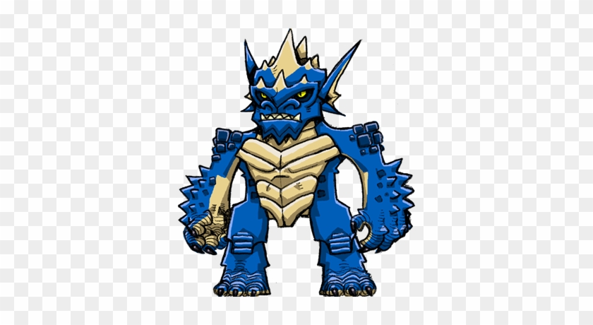 Blue Half-dragon By Hologramzx - Blue Dwarf With Dragon #444218
