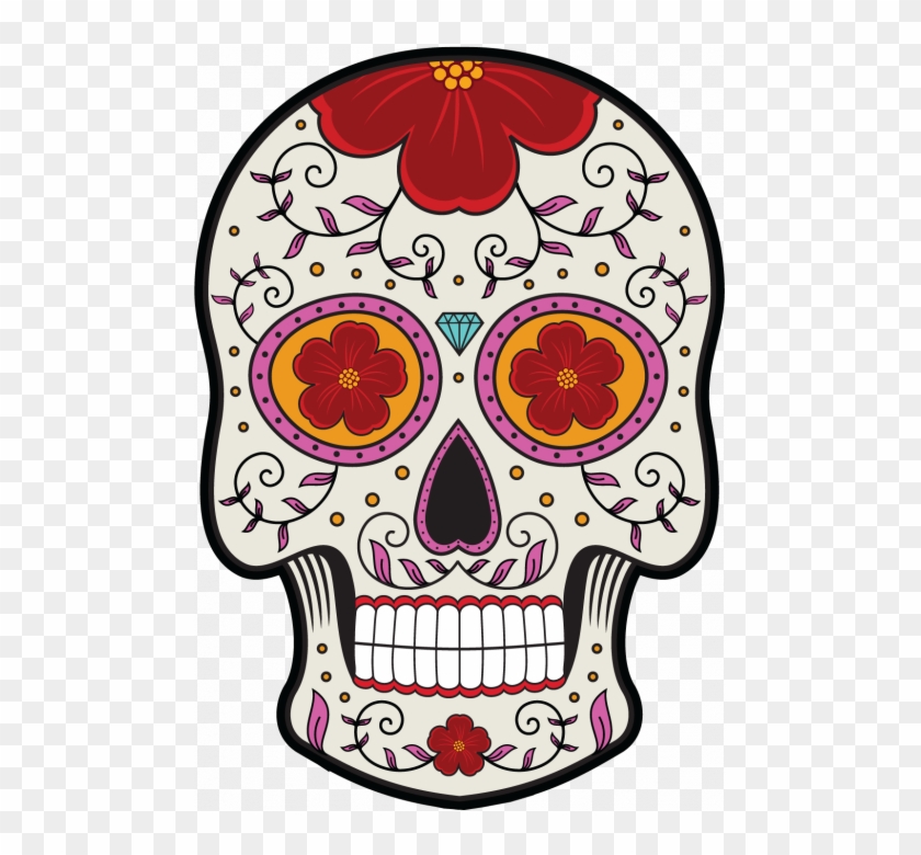 Tete De Mort Mexicaine - Sugar Skull Pillow Case #444256