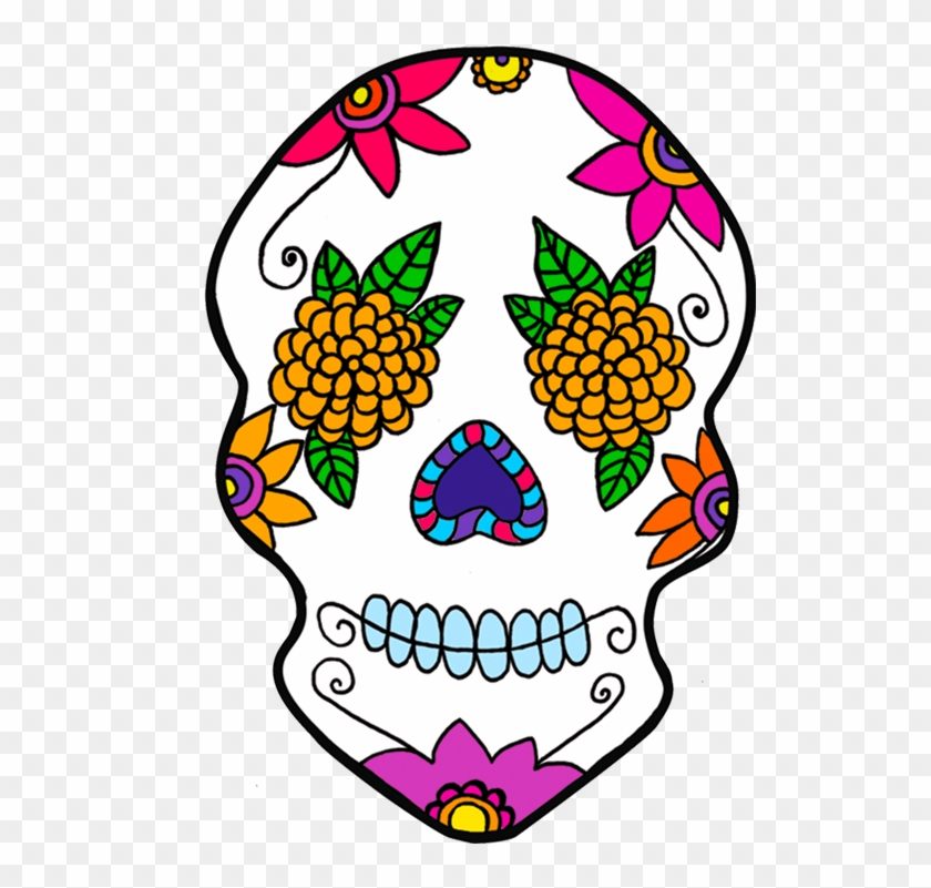 Mexico Day Of The Dead Calavera Sugar Skulls Dia De - Illustration #444282