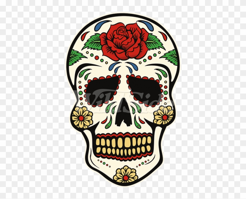 Sugar Skull Rose Forehead - 19956 #444337