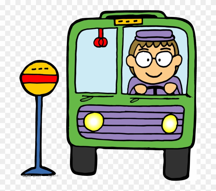 Bus Driver Cartoon - 卡通 公車 - Free Transparent PNG Clipart Images Download