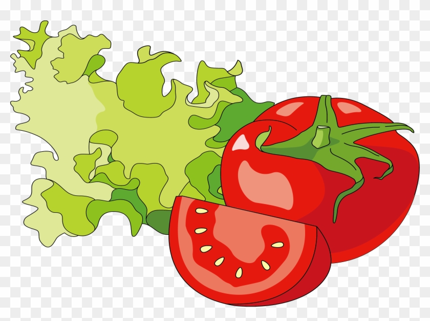 Hot Dog Hamburger Tomato Illustration - Tomato Illustration Png #444476