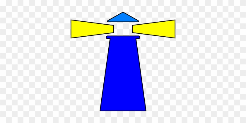 Lighthouse Beach Direction Signal Maritime - Easy Lighthouse Clipart #444572
