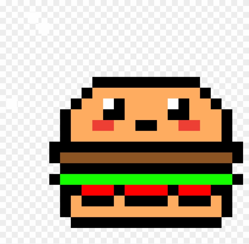 Minecraft Hamburger French Fries Pixel Art Drawing - French Fries Pixel Art #444581