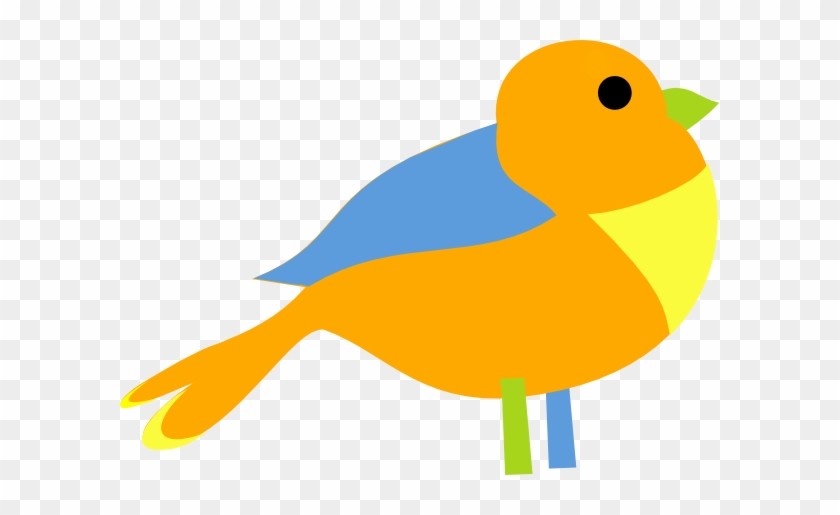 Colorful Little Bird Clip Art - Clip Art #444650