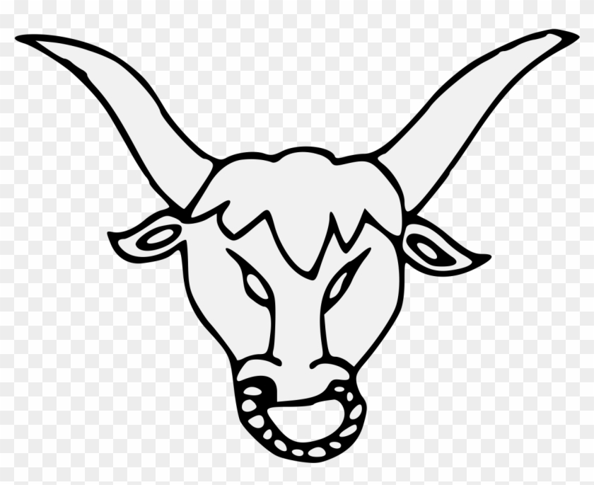 Cattle Horn Drawing Line Art Clip Art - Cattle Horn Drawing Line Art Clip Art #444671