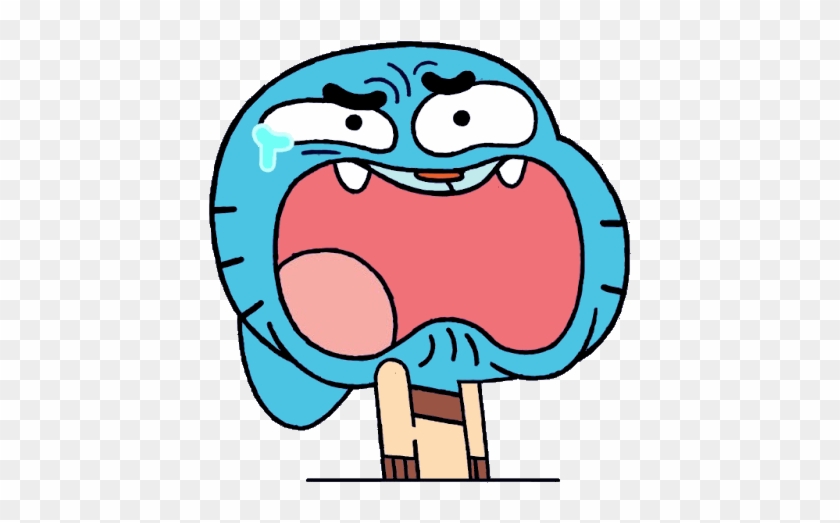 Cartoon Confused Face - Amazing World Of Gumball Cry - Free Transparent PNG  Clipart Images Download