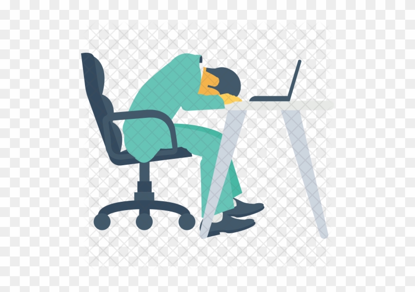 Tired Icon - Stress At Work Icons #444783
