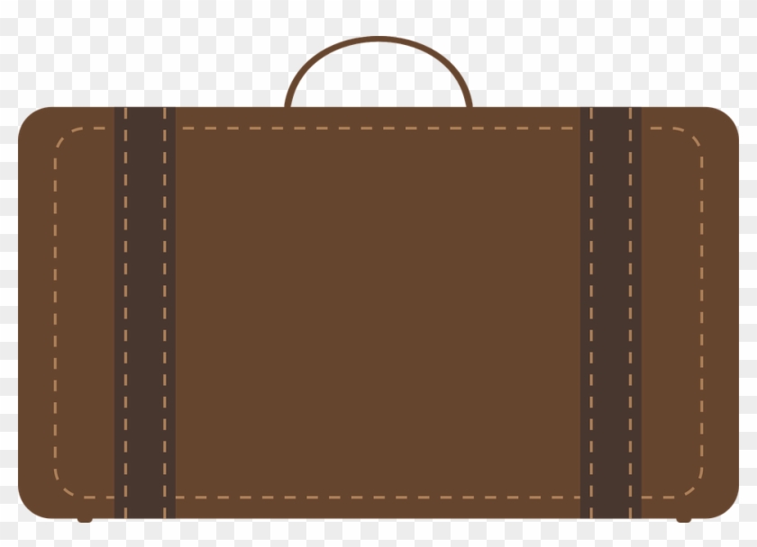 Vintage Luggage Cliparts - Vintage Suitcase Vector Png #445005