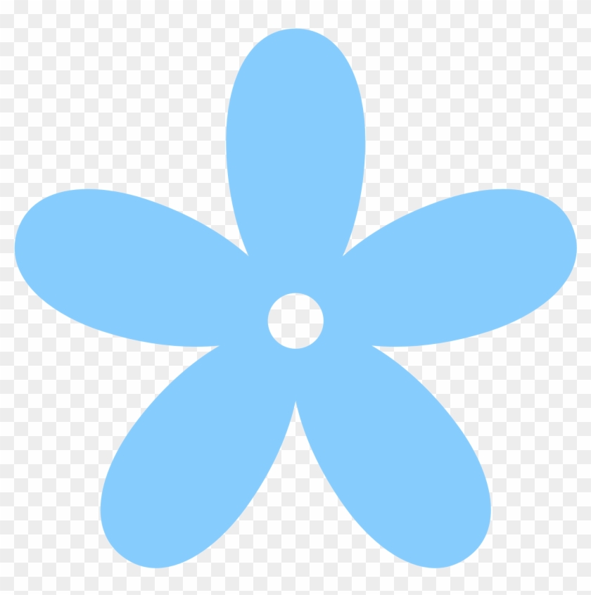 Sky Clip Art - Flower Clip Art Blue #445143