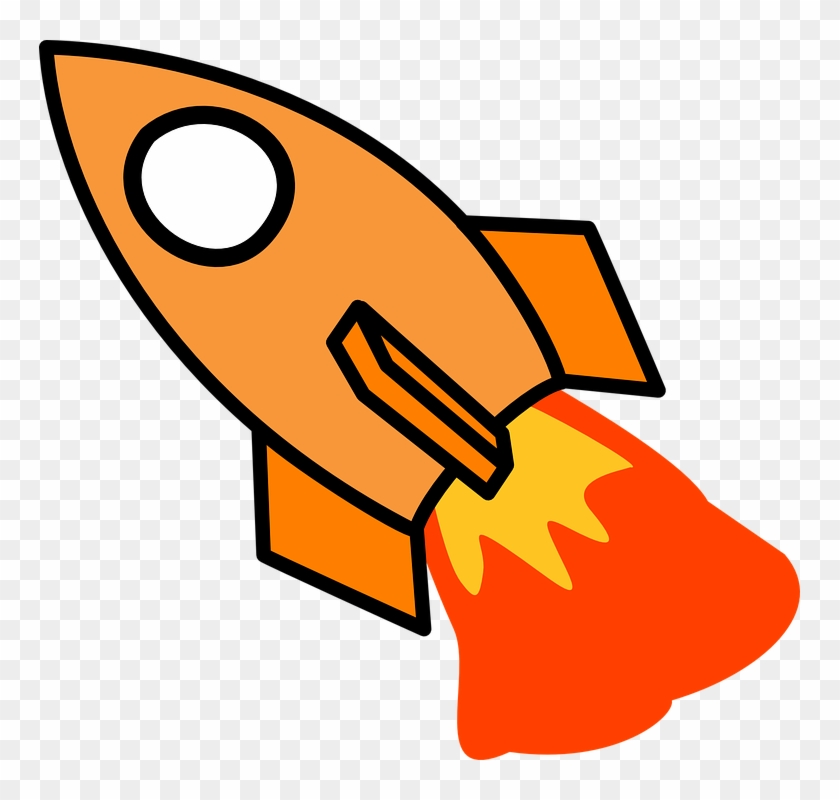 Cartoon Fire 1, Buy Clip Art - Rocket Ship Cut Out #445149