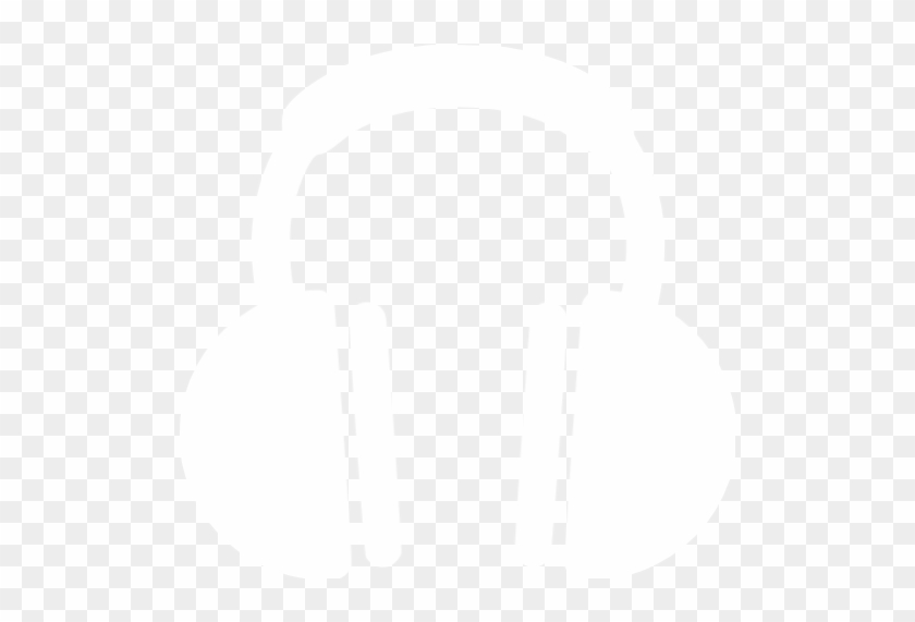 Headphone Icon Png White #445184