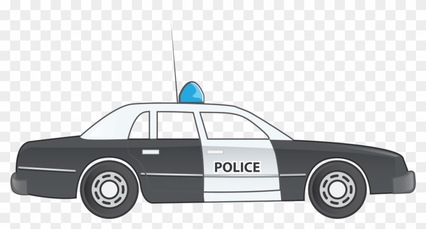 Police Car Free To Use Clipart - Police Car Drawing Side View #445209