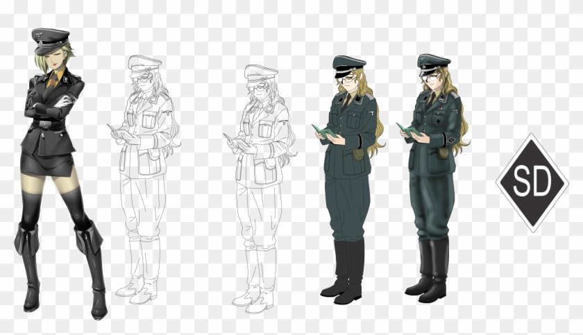 Anime Sd Officer Extra Pack By Fvsj - Anime Military Officer Girl #445373