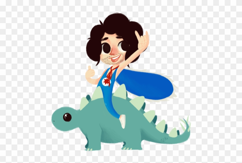 And Now Here's Danny Riding A Stegosaurus~ - Cartoon #445454