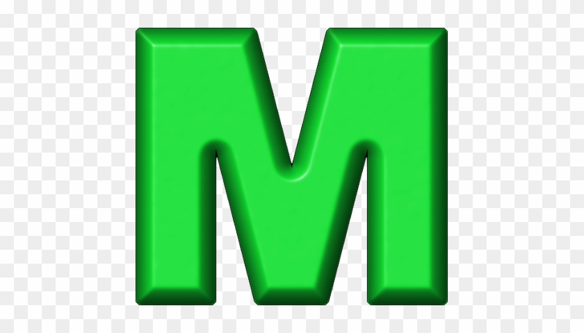 Letter M In Green #445758