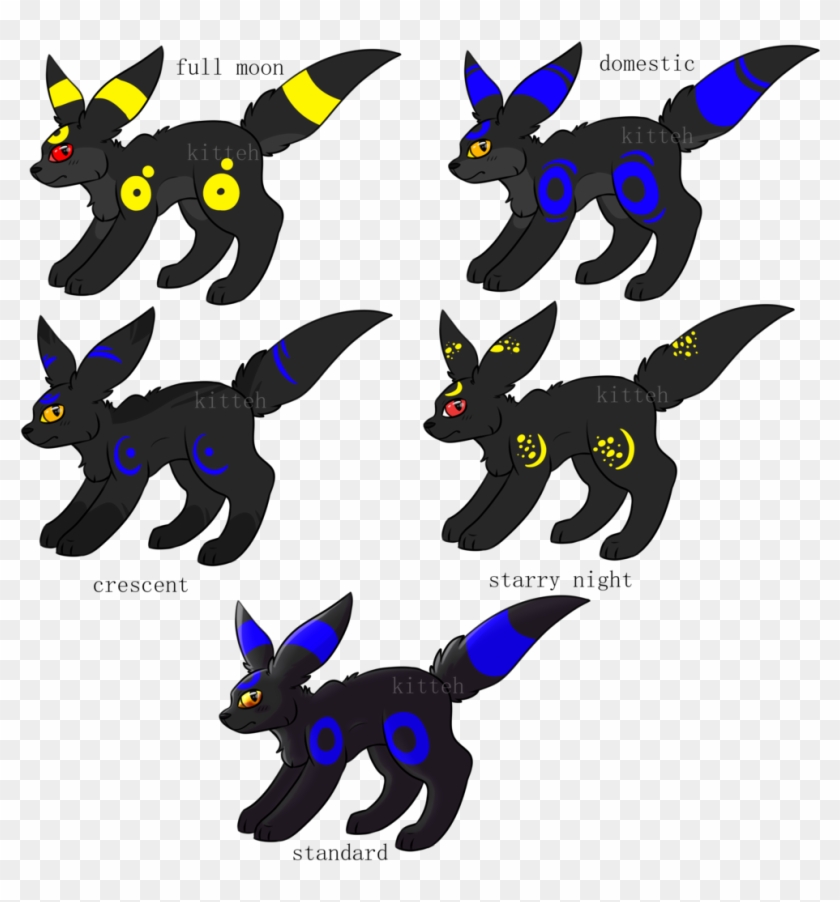 Umbreon Variations By Oh Berlin Umbreon Variations - Cartoon #445767