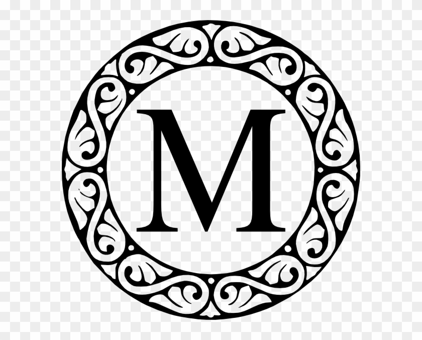 M Circle Monogram Clip Art At Clker - Letter M In Circle #445788