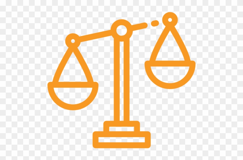 Icon Of The Scales Of Justice Linking To The Law And - Icon Of The Scales Of Justice Linking To The Law And #445837