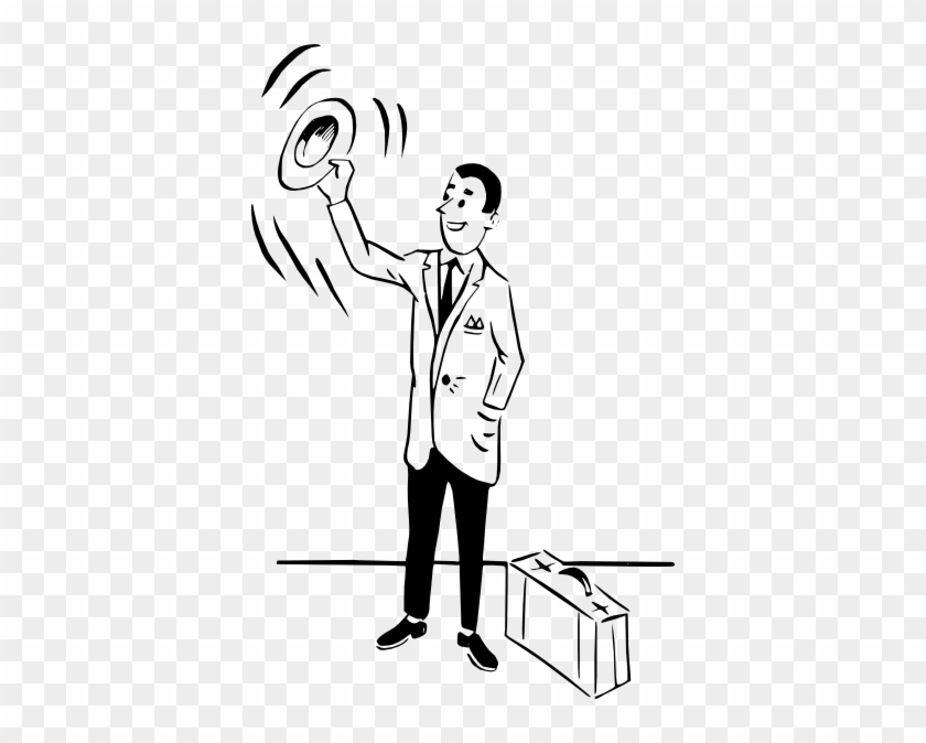 Waving Man Clip Art At Clker - Person Waving Goodbye Clipart #445856