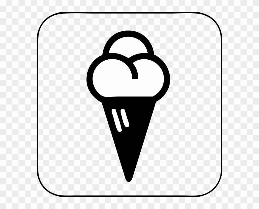 Png B/w - Symbols For Ice Cream #445947