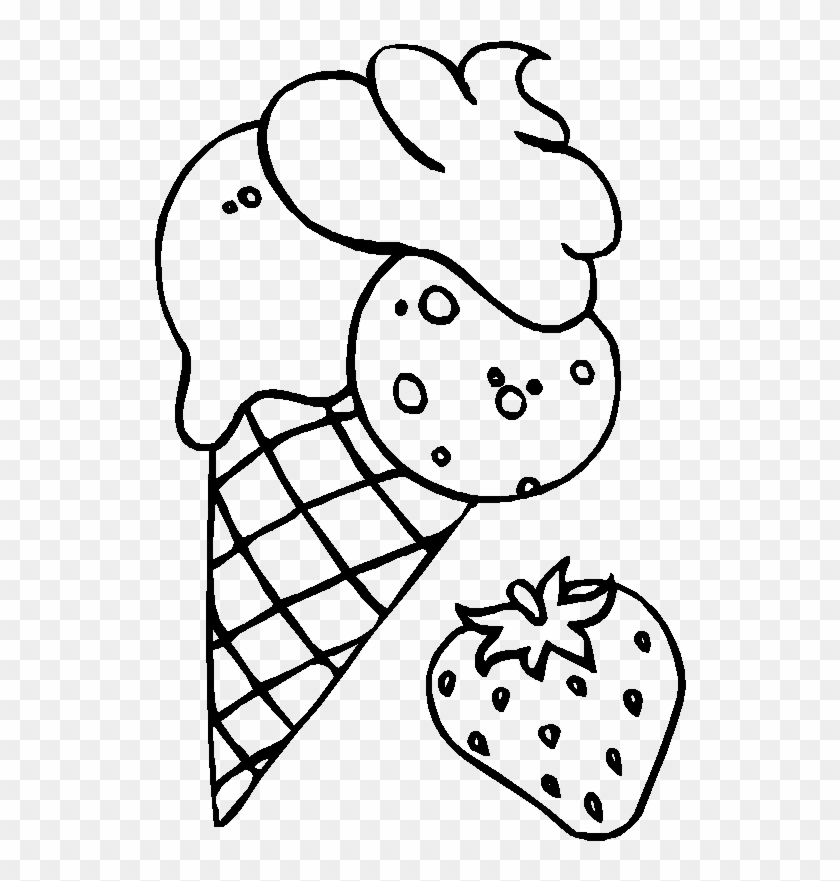 Strawberry Ice Cream Mix Coloring For Kids - Coloring Sheet Strawberry Shortcake Coloring Page #446012