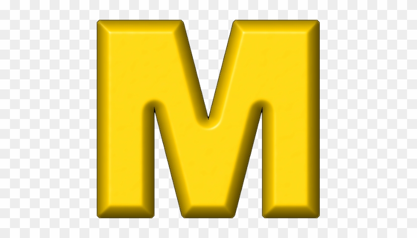 Yellow Letter M Clipart #446039