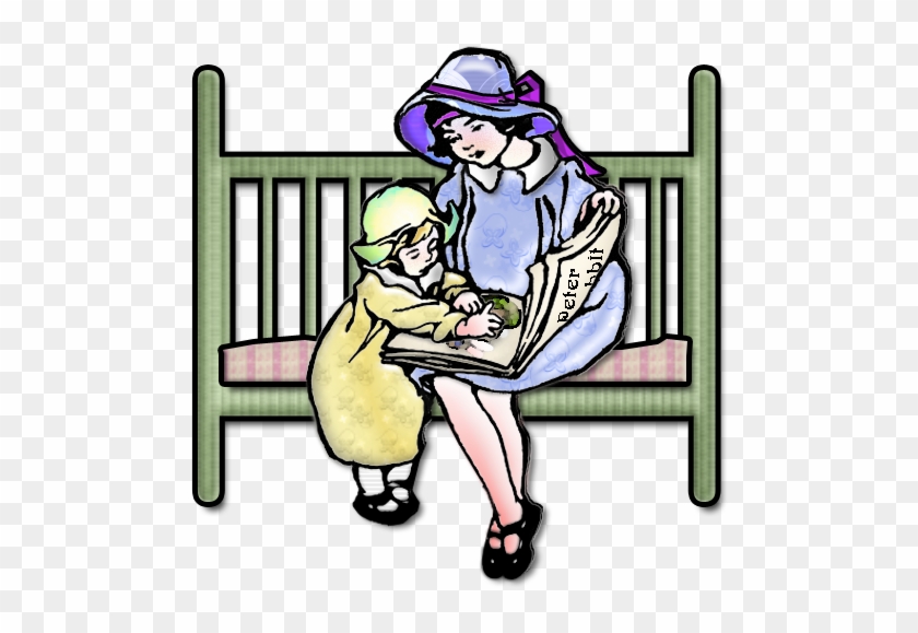 Reading To Baby - Cartoon #446093