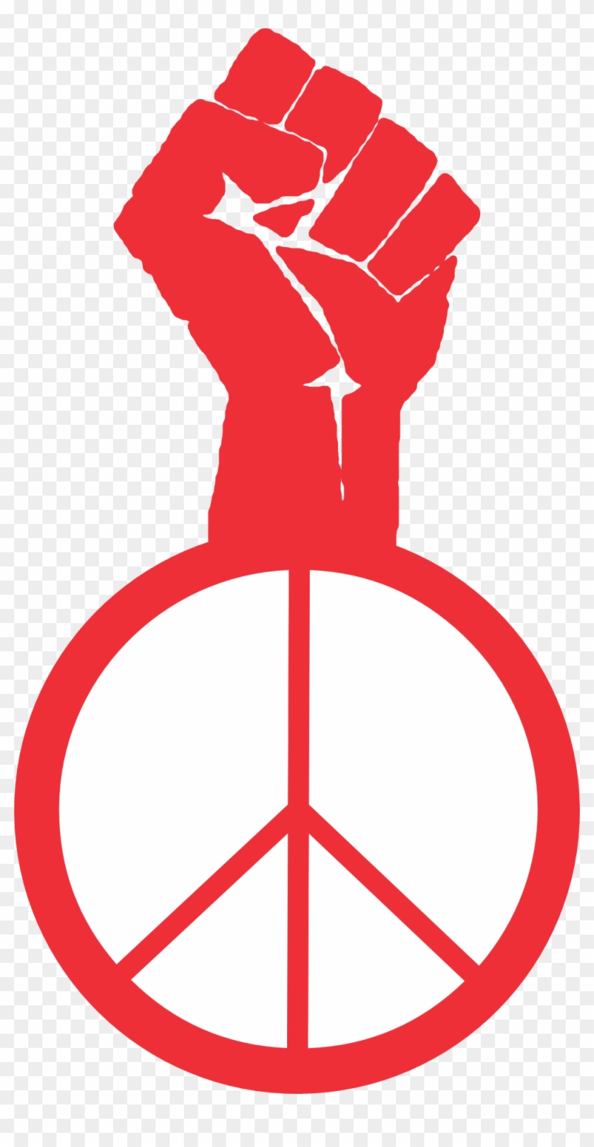 Clip Art Occupy Wall Street Fight Power Peace - Fight The Power Symbol #446121