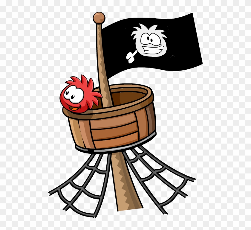Red Puffle Crows Nest - Crow's Nest Png #446225