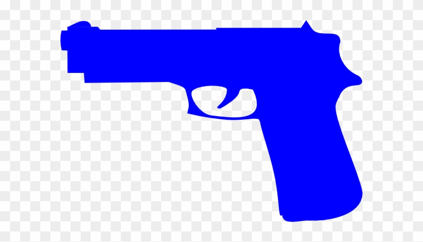 Gun Clip Art - Blue Gun Clip Art #446360