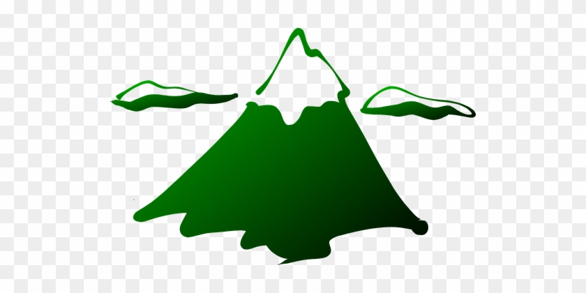Mountain Peak Snow Summit Landscape High V - Mountain Clip Art #446781