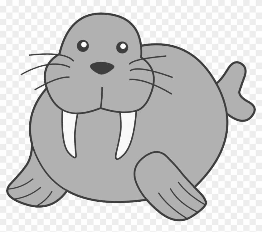 Clip Art Walrus Clipart Library 90805 Walrus Coloring - Walrus Clipart #446784