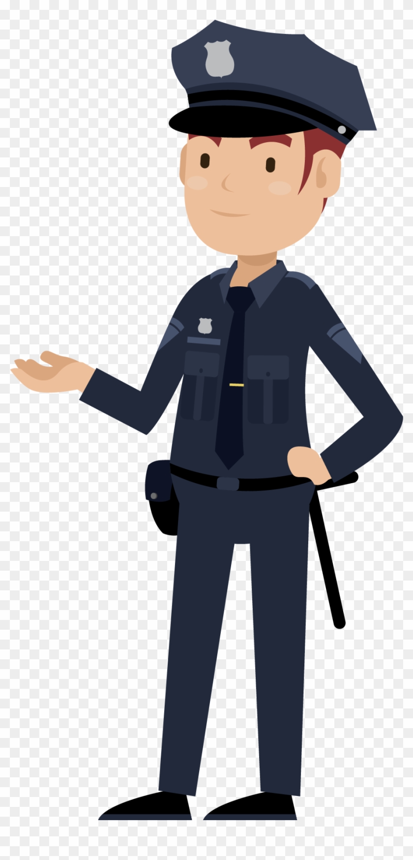 Cartoon Police Officer Public Security Crime - Cop Cartoon Png #446814