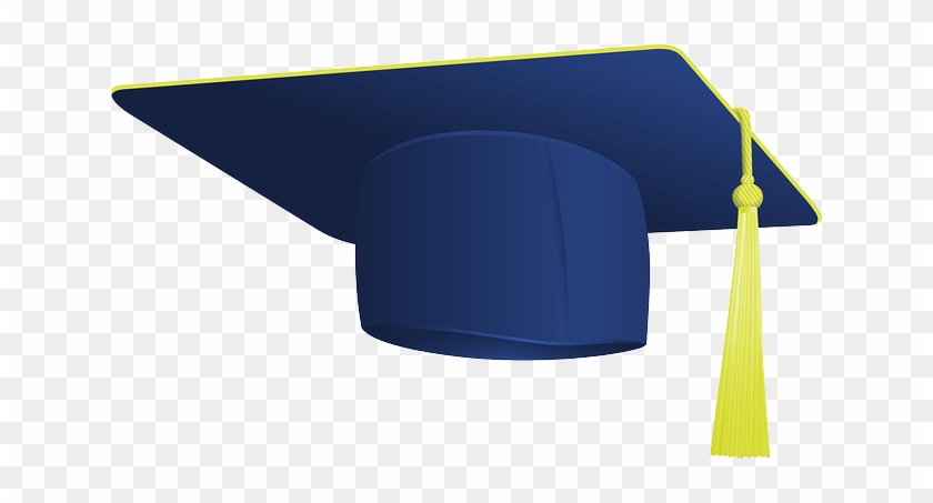 Head, Icon, Blue, Cartoon, Border, Free, Hat, Cap, - Graduation Cap Clip Art #446954